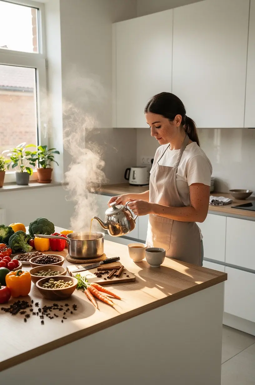 Žaliosios arbatos lapai natūralioje aplinkoje, simbolizuojantys sveiką gyvenimo būdą